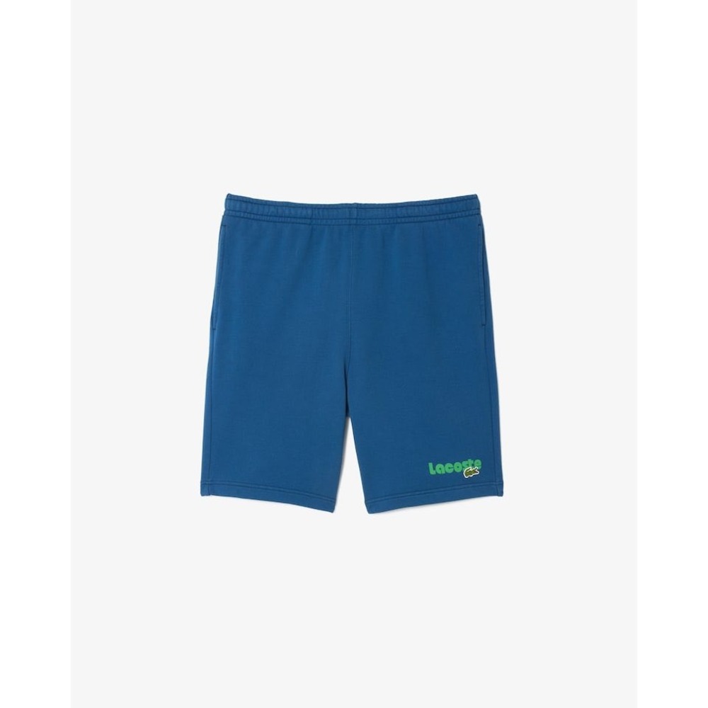 Lacoste Mens Blue Sphere Fleece Cotton Sweat Shorts GH1418-51 4XLB NWT